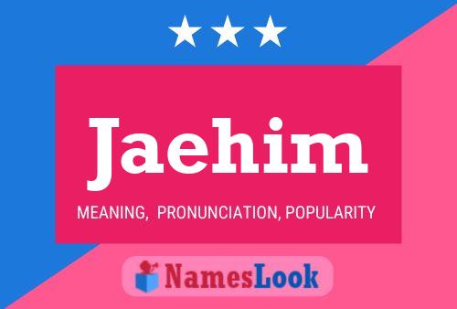 Jaehim Name Poster