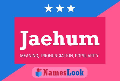 Jaehum Name Poster