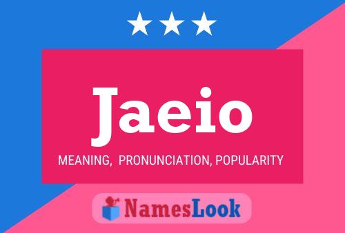 Jaeio Name Poster