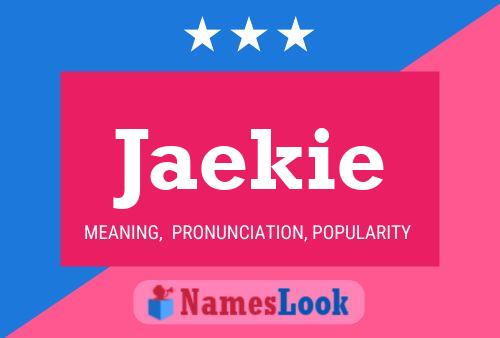 Jaekie Name Poster