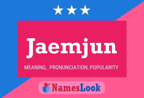 Jaemjun Name Poster