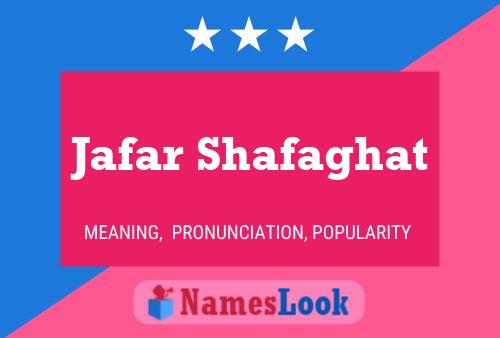 Jafar Shafaghat Name Poster