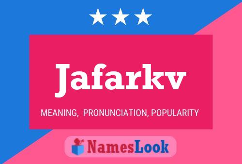 Jafarkv Name Poster