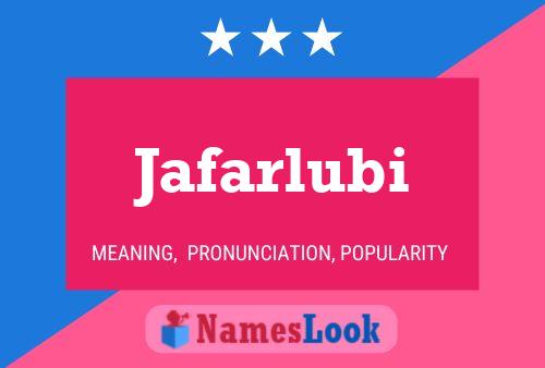 Jafarlubi Name Poster