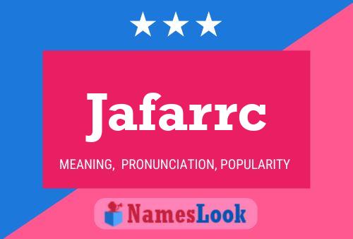 Jafarrc Name Poster