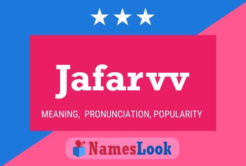 Jafarvv Name Poster