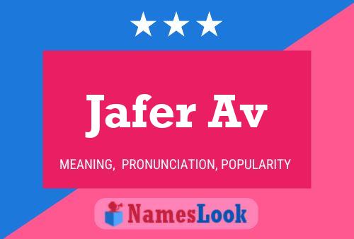 Jafer Av Name Poster