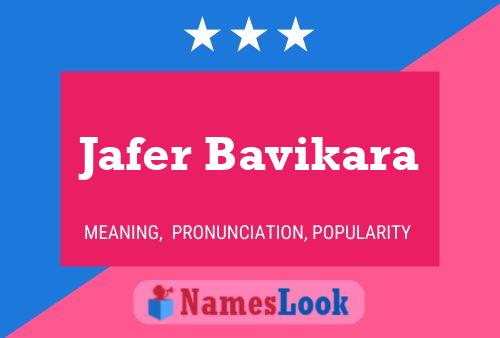 Jafer Bavikara Name Poster