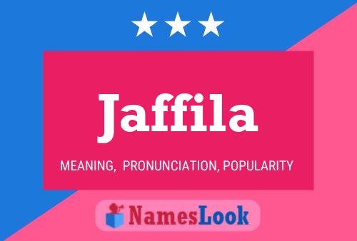 Jaffila Name Poster