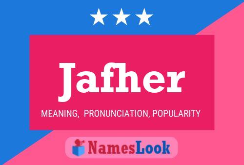 Jafher Name Poster