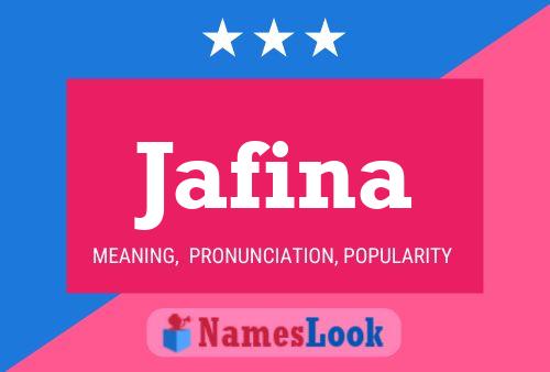 Jafina Name Poster