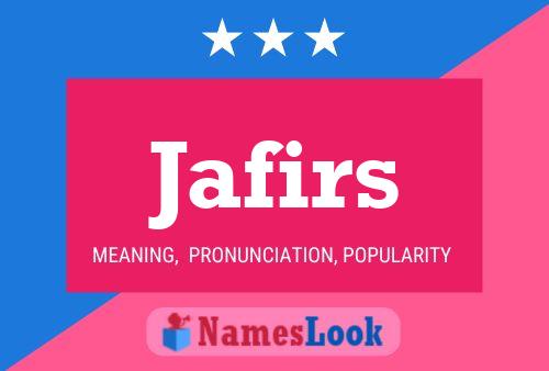 Jafirs Name Poster