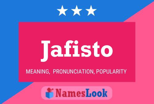 Jafisto Name Poster