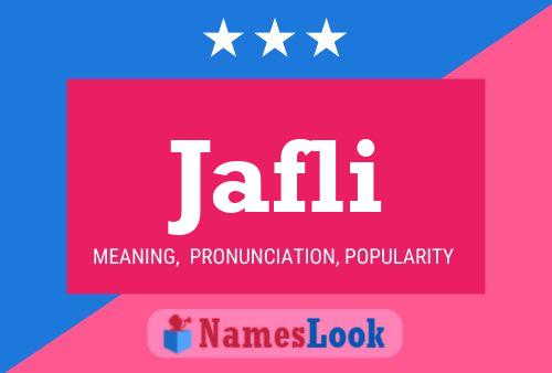 Jafli Name Poster