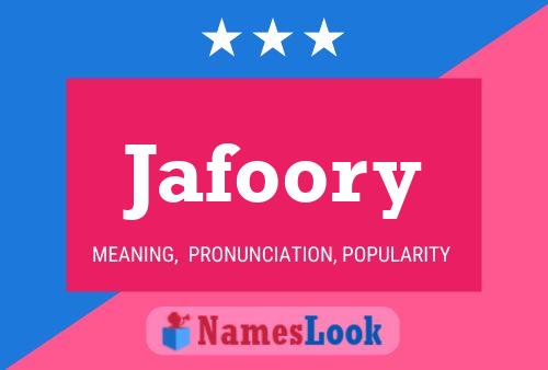 Jafoory Name Poster