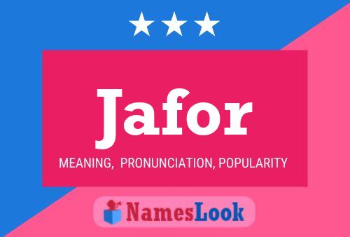 Jafor Name Poster