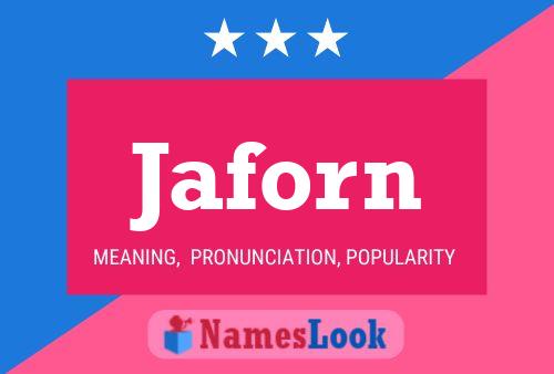 Jaforn Name Poster