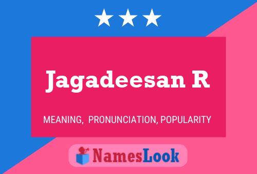 Jagadeesan R Name Poster