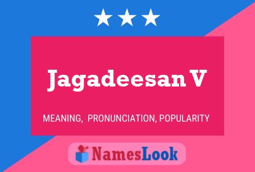 Jagadeesan V Name Poster