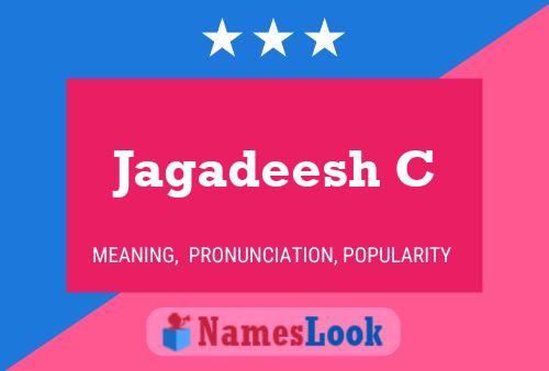 Jagadeesh C Name Poster