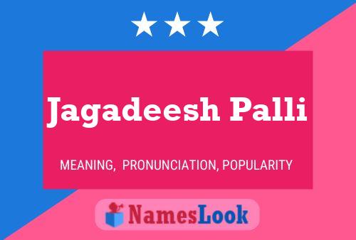 Jagadeesh Palli Name Poster