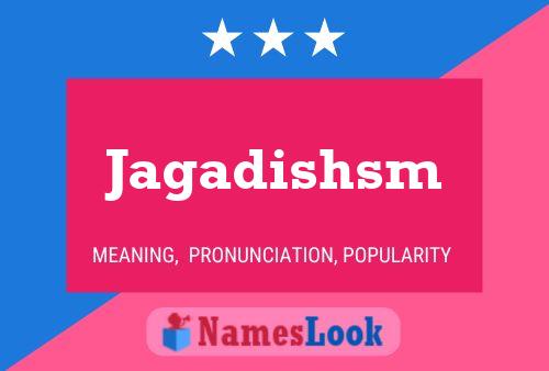 Jagadishsm Name Poster