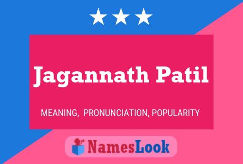 Jagannath Patil Name Poster