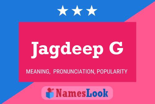 Jagdeep G Name Poster