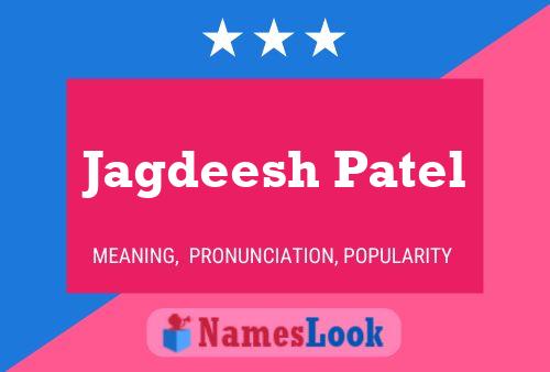 Jagdeesh Patel Name Poster