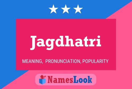 Jagdhatri Name Poster