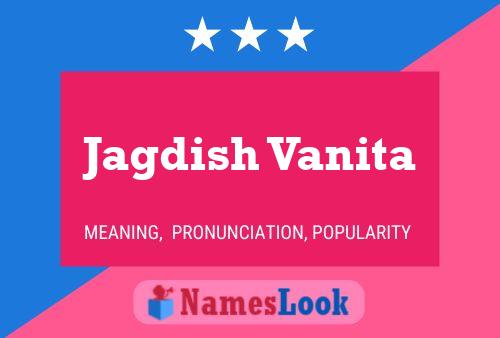 Jagdish Vanita Name Poster