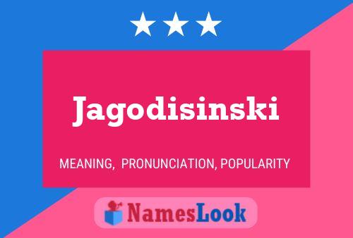 Jagodisinski Name Poster