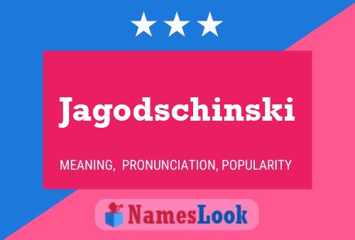 Jagodschinski Name Poster