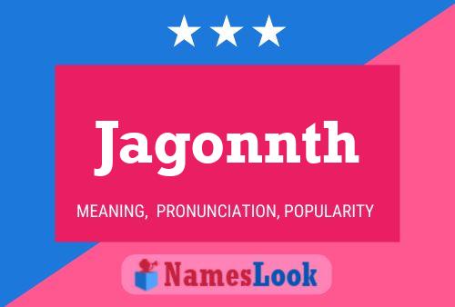 Jagonnth Name Poster