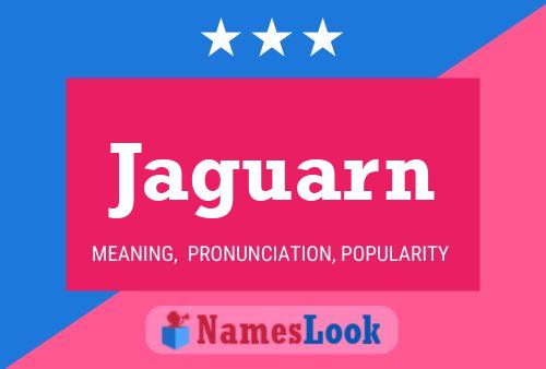 Jaguarn Name Poster