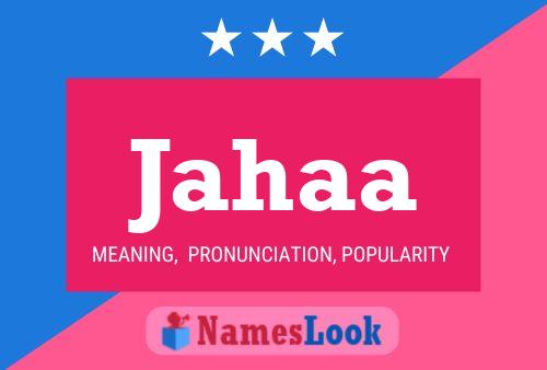 Jahaa Name Poster