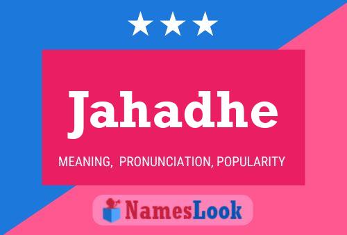 Jahadhe Name Poster