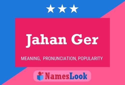 Jahan Ger Name Poster