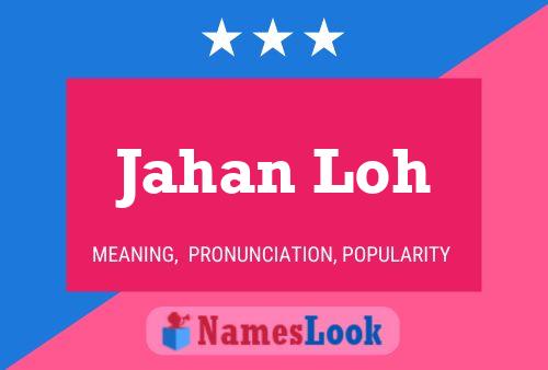 Jahan Loh Name Poster