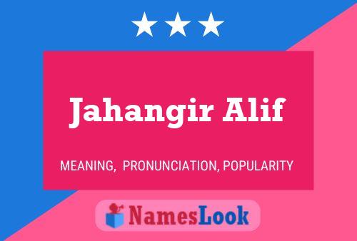 Jahangir Alif Name Poster