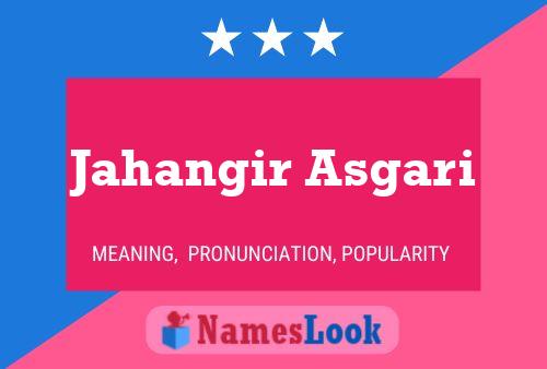 Jahangir Asgari Name Poster