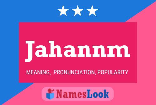 Jahannm Name Poster