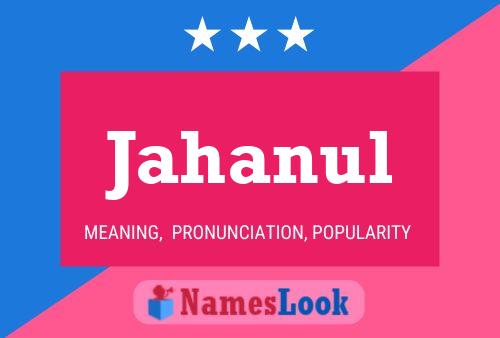 Jahanul Name Poster