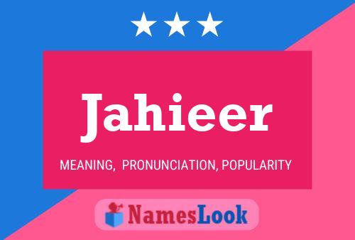 Jahieer Name Poster