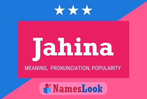 Jahina Name Poster