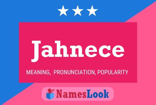 Jahnece Name Poster