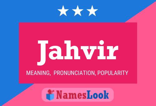 Jahvir Name Poster