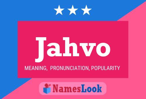 Jahvo Name Poster