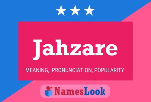 Jahzare Name Poster