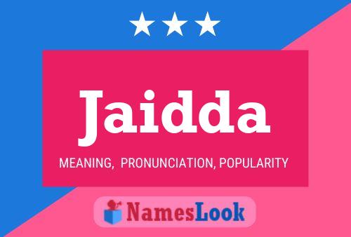 Jaidda Name Poster